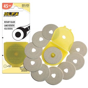 Olfa 45mm Replacement Rotary Blades 10 pack