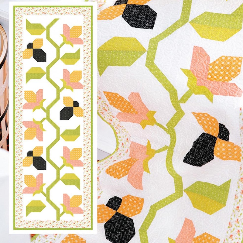 Busy Bee Quilted Table Topper NCU0NTV292