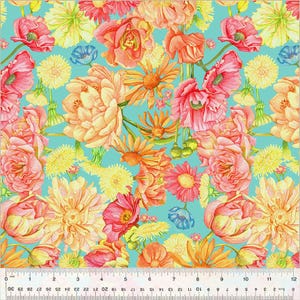 Dream Garden - Aqua - Spring Dreams by Shannon Christensen by Windham, sold by the quarter yard, choose your cut