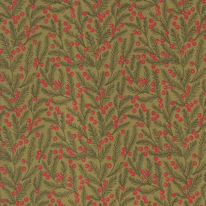 Berry and Pine by Lella Boutique for Moda Fabrics - Pine Needles - Sage, sold by the quarter yard, choose your cut