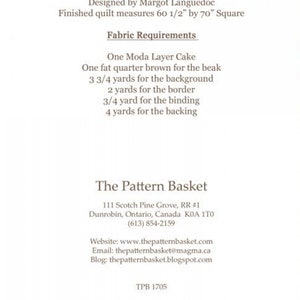 Feathers Quilt Pattern by the Pattern Basket, Bird Patterns, Quilt ...