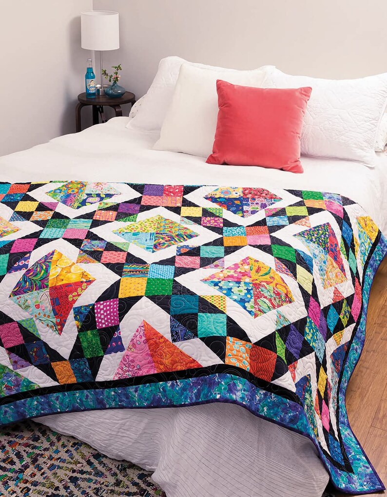 A New Twist Quilt Book by Nancy Mahoney - Turn 6 easy blocks into 12 colorful quilts image 3