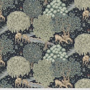 The Original Morris & Co. for Free Spirit Fabrics - The Brook - Indigo, sold by the quarter yard, choose your cut