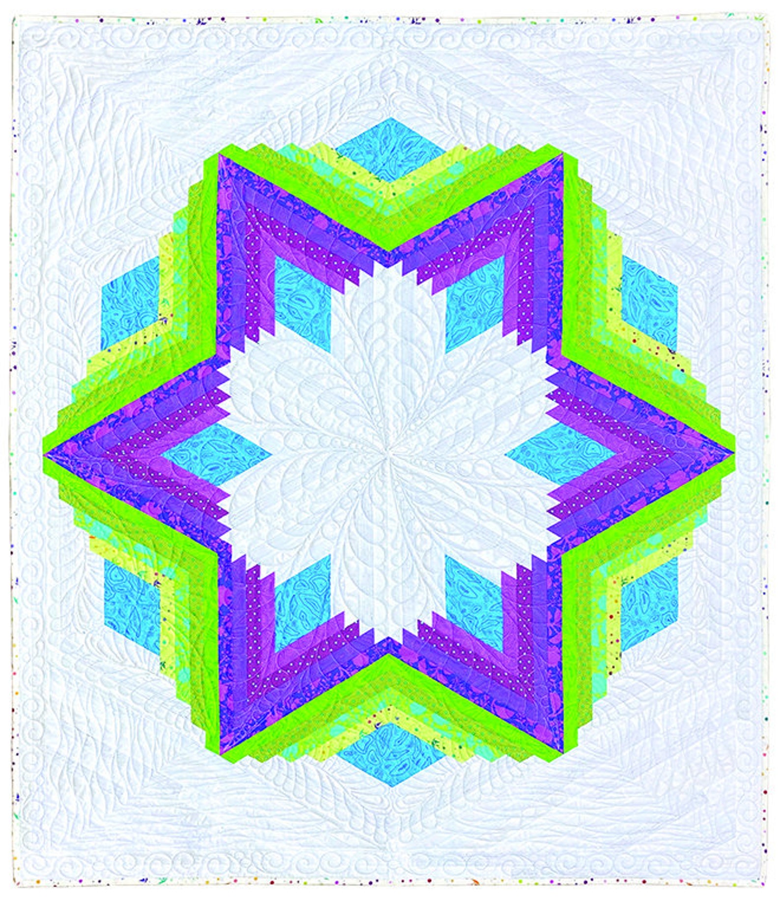 Diamond Log Cabin Quilt Kit by Quilt in a Day Eleanor Burns Etsy