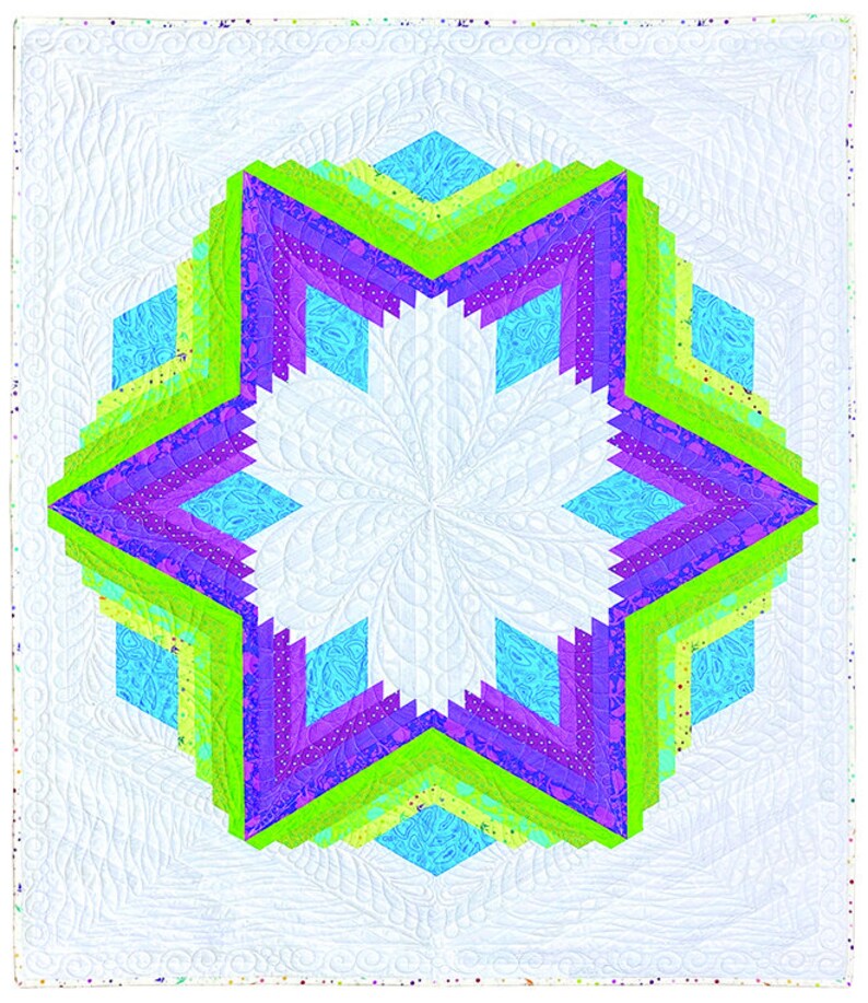 Diamond Log Cabin Quilt Kit by Quilt in a Day Eleanor Burns Etsy