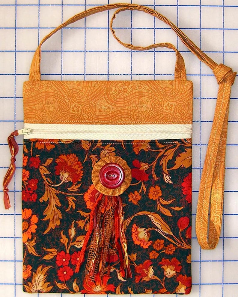 Runaround Bag Pattern by Lazy Girl Designs, Crossbody Purse Sewing ...