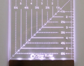 SALE Glow Ruler by Carolina Moore is designed to bring light where you need it - the lines of your ruler! It makes for a great gift as well!