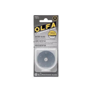 OLFA 45MM Endurance Blade, Rotary Blade Replacement - Change Rotary Cutter Blades