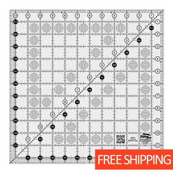 Creative Grids Quilt Ruler 6-1/2 x 12-1/2