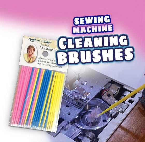 Sewing Machine Cleaning Brushes Keep Your Sewing Equipment Lint Free, Cleans Crevasses and Hard to Reach Places, Quilt in a Day