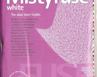 Mistyfuse Sheer Fusible Interfacing, 20" x 90", White