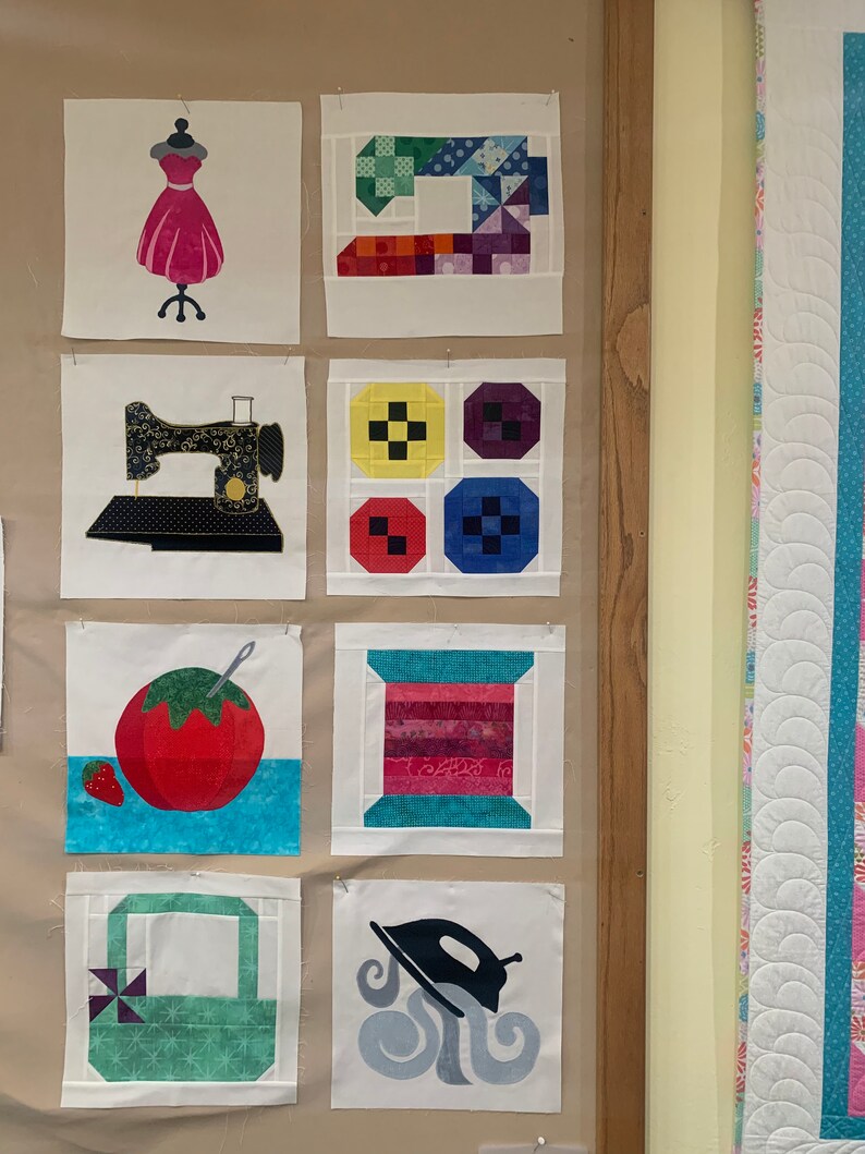 Sew Cute Patchwork Sewing Machine Digital Download Pattern for Etsy