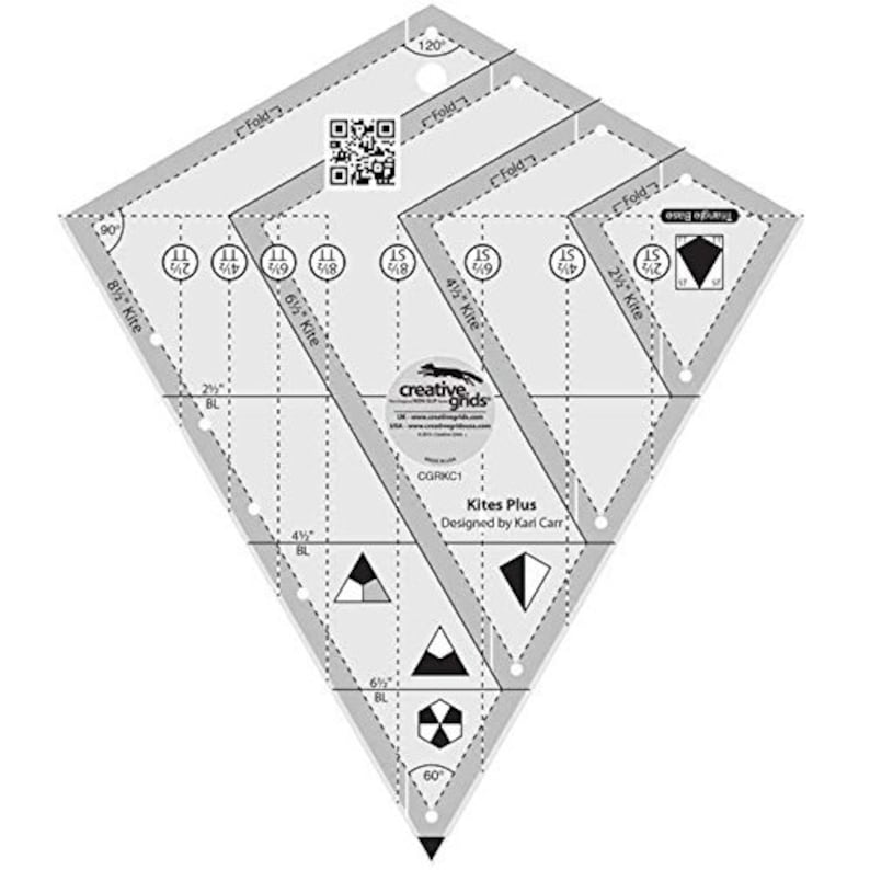 Creative Grids Kites Plus Ruler CGRKC1