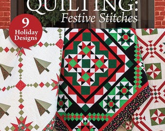 Christmas Quilting Festive Stitches Book by Annie's - 9 Holiday design quilt patterns