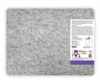 Wool Pressing Mat 14-1/3in Wide x 18-7/8in Long x 1/2in Thick is Great For Pressing Both Sides At Once, Iron On Transfers, More Sizes