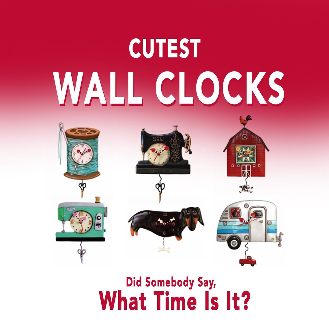 Quilting Clocks Crafting Themed Wall Clock for Sewing Room or Etsy