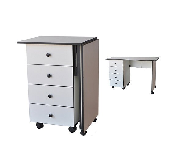 Folding Sewing Table & Craft Table with Storage, Algeria