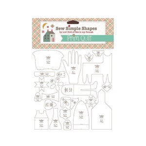Lori Holt Prim Quilt Sew Simple Shapes, Templates by Lori Holt, Applique Clear Prim Shapes, Sew Along Prim Quilt Lori Holt, STT-16534