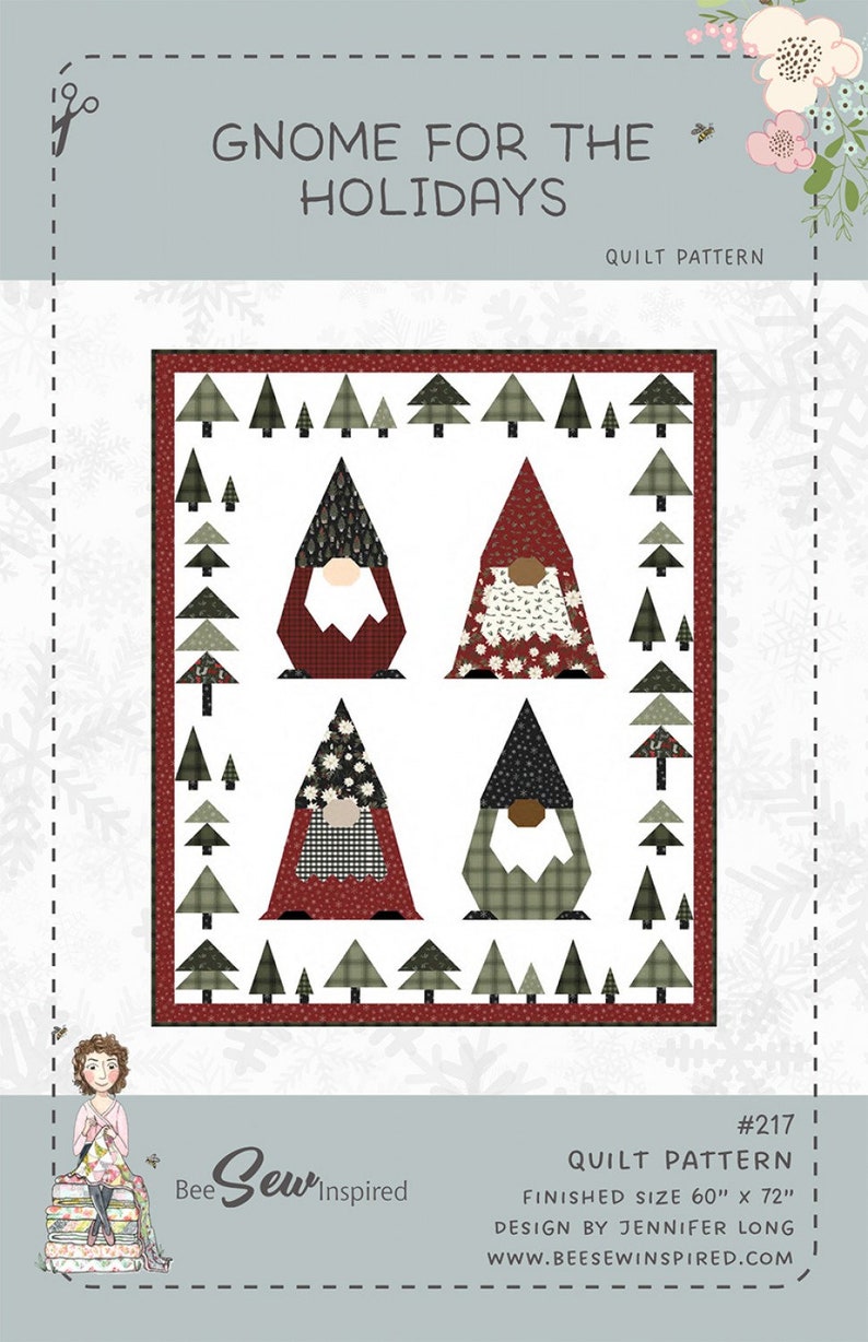 Gnome for the Holidays Quilt Pattern Christmas Pattern Etsy