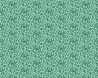 Little Bo from Cloud 9 Fabrics - Berry Vines - Emerald, sold by the quarter yard