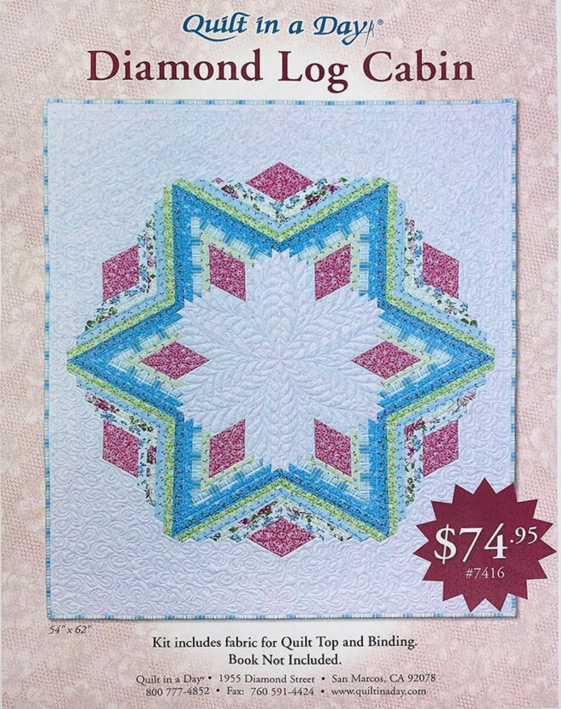 Diamond Log Cabin Quilt Kit by Quilt in a Day Eleanor Burns Etsy
