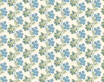 Heritage Garden - Blue - Summer Garden from Cloud 9 Fabrics, sold by the quarter yard