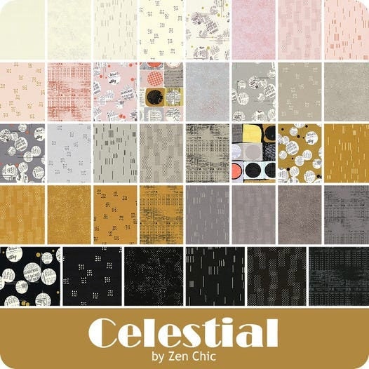 Celestial Charm Pack by Zen Chic Moda Precuts Light and Dark - Etsy  Australia