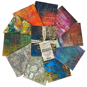 Abandoned 2 by Tim Holtz Eclectic Elements for Free Spirit Fabrics Fat Quarter Bundle 10 pcs