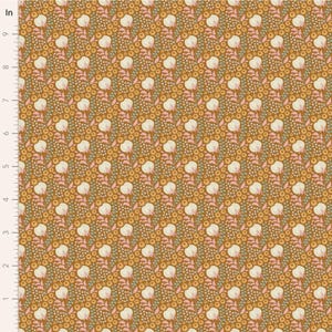 Tilda - Sanctuary - Cottonfield - Ochre, sold by the quarter yard, choose your cut