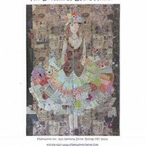 The Dress Quilt Pattern by Laura Heine, Vintage Collage Quilt Pattern, Applique Pattern