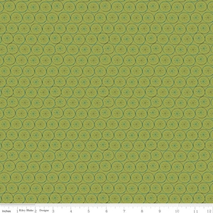 Arrival of Winter by Sandy Gervais for Riley Blake Designs - Flakes - Green, sold by the quarter yard, choose your cut