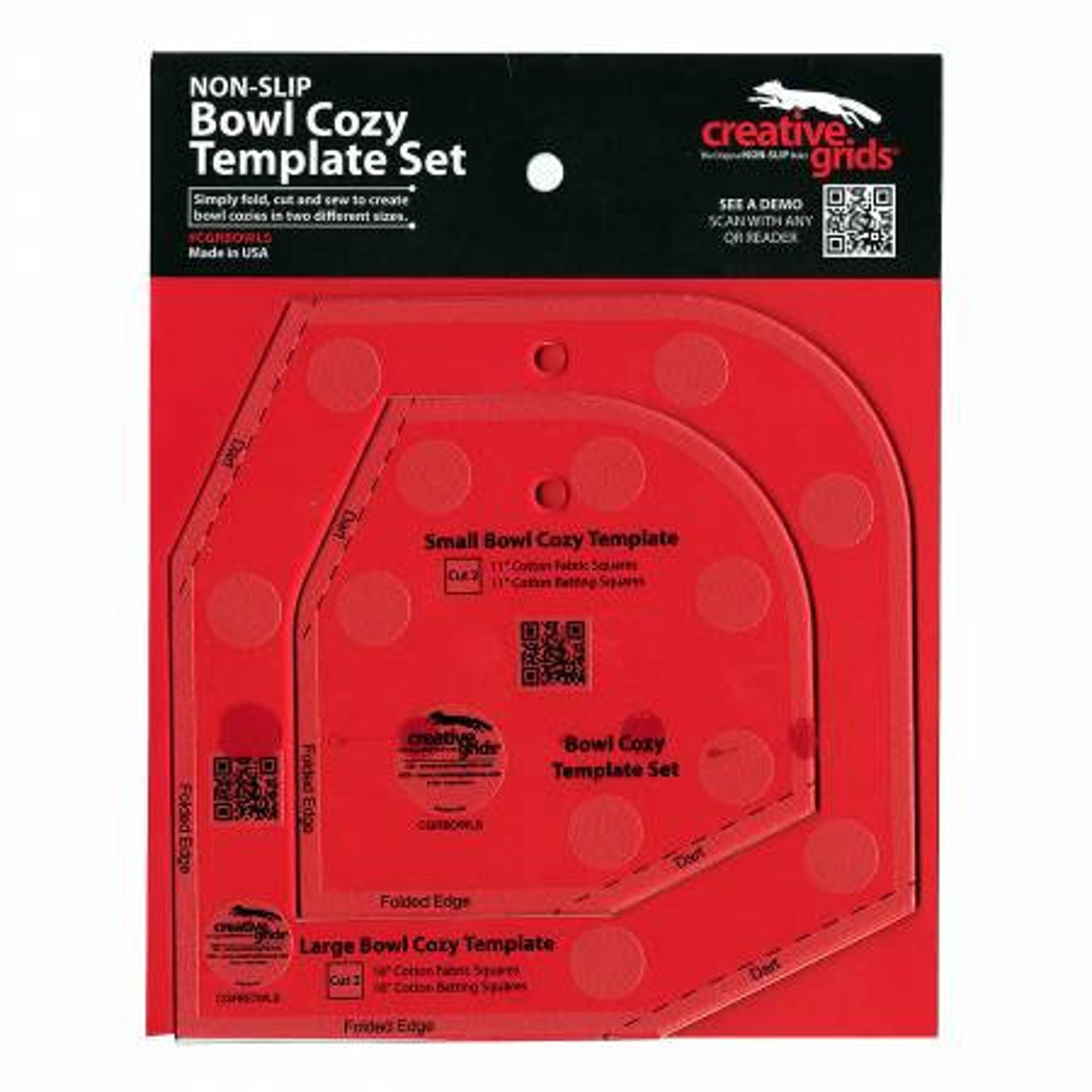 Creative Grids Bowl Cozy Template Set CGRBOWLS Etsy Creative Grids Bowl Cozy Template Set CGRBOWLS Etsy