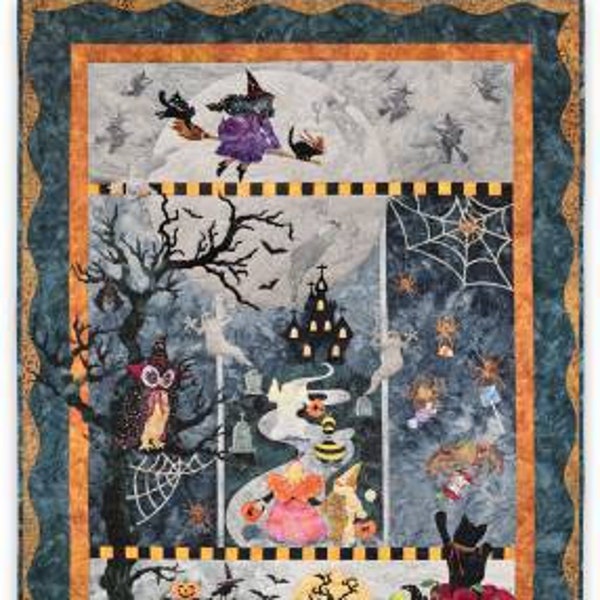 Once in a Boo Moon Complete Pattern Set is a Super Cute Halloween Quilting Project by McKenna Ryan