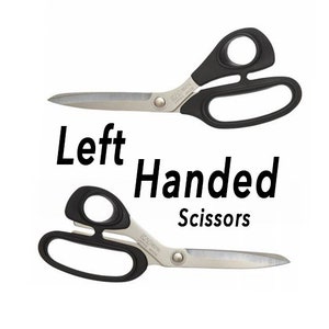 Left-Handed Dressmaker  Quilter Shears, left-handed scissors, shears for  left-handed quilters, scissors for left-handed tailors, left-handed fabric  scissors, left-handed dressmaker's scissors, left-handed seamstress