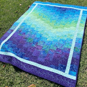 Color Wheel Quilt: Eleanor Burns Signature Pattern by Quilt In A Day, Colorful Strip Quilt, Ombre Quilt Pattern, Patty Knoechel,