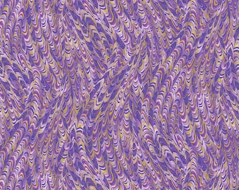 Marble Impressions - Violet - Metallic Impressions from Benartex Fabrics, sold by the quarter yard