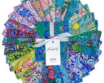 KF x Morris Fat Quarter Bundle for Free Spirit Fabrics 32 pcs - Morris fabric modern and bright fat quarters