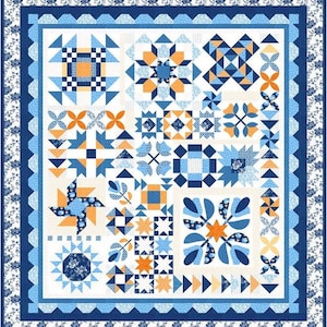Moda - Denim & Daisies Quilt Kit by Joanna Figueroa of Fig Tree Co