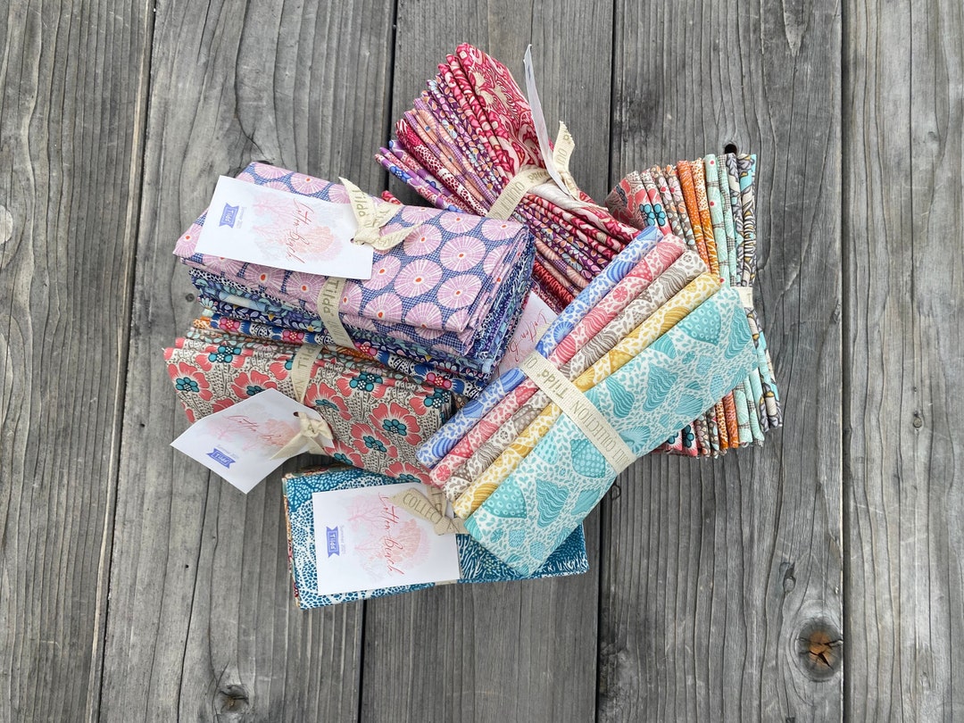 Tilda Cotton Beach Fat Quarters, Beach Shells Blenders Fat Quarter