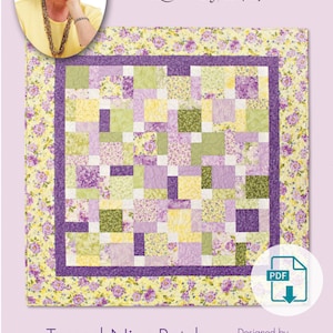 Tossed Nine Patch - Digital Download Eleanor Burns signature quilt patterns, instant download easy quilt PDF pattern, print TODAY