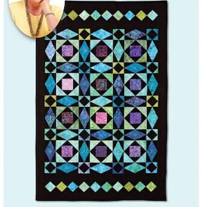 Instant Download Storm at Sea Quilt Pattern, Print Today, Downloads, Quilting Patterns, PDF, Quilt in a Day, Eleanor Burns Signature Pattern