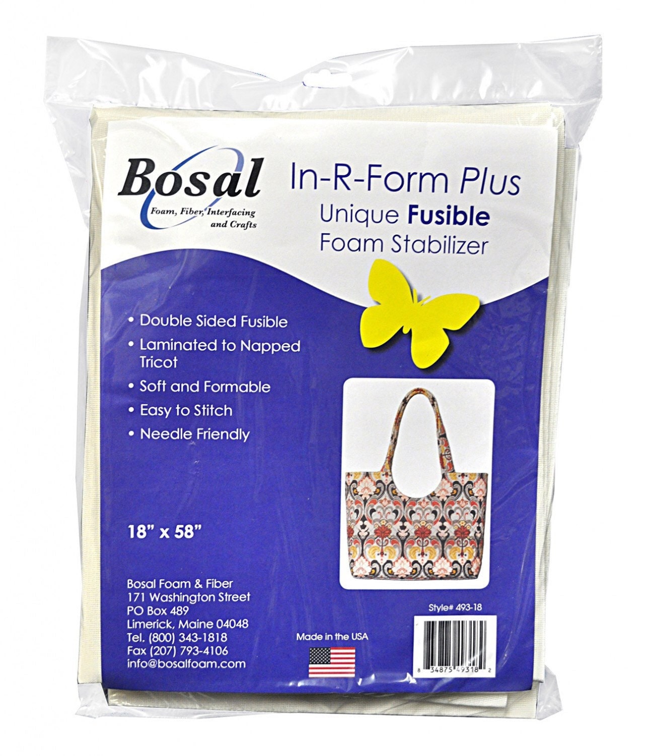 Bosal In-R-Form Plus Double Sided Fusible Foam Stabilizer City Bag Uptown-  54 x 58