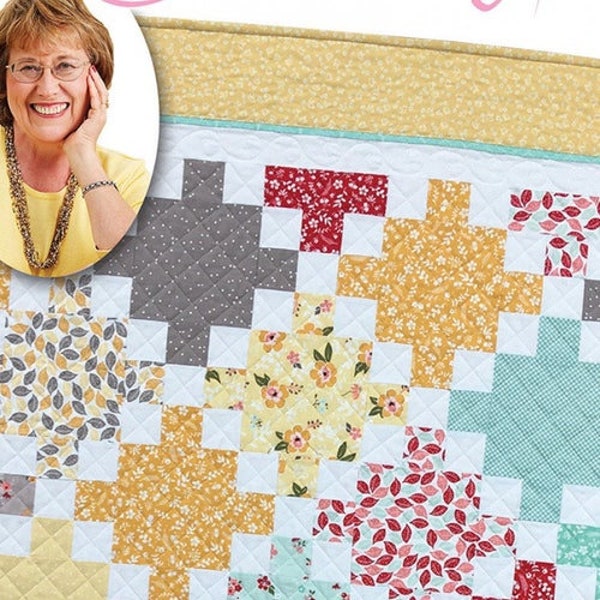 Eleanor Burns Signature Quilt Pattern Patty Cake Quilt, Rotary Cutting Pattern & Accuquilt Pattern, 6 x 24 Inch  Quilt in a Day Ruler,