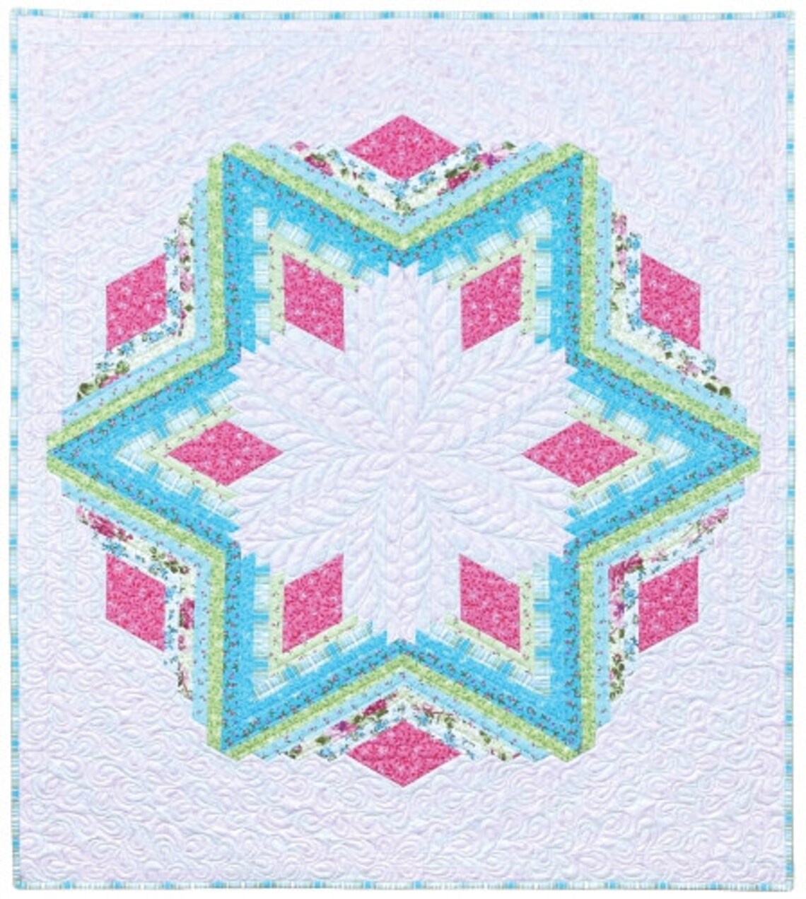 Diamond Log Cabin Quilt Kit by Quilt in a Day Eleanor Burns Etsy