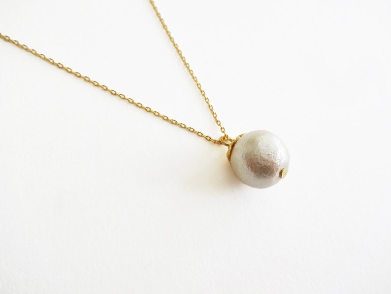 Cotton Pearl Necklace image 0