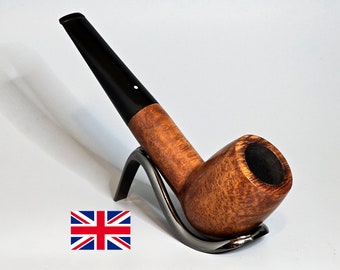 DUNHILL Root Briar pound (4) R: Buono/Pulito! Pipa per tabacco Billiard dritta grande gruppo 4 in radica liscia vintage inglese del 1966