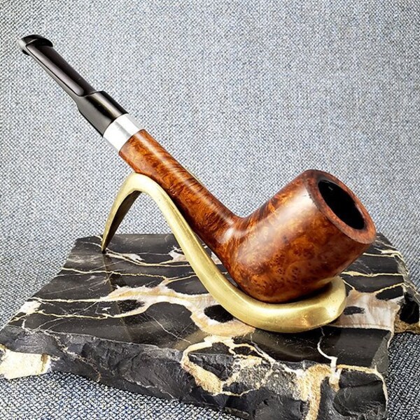 STANWELL 98:70-80 ' s Vintage danois Estate découpe w/Sterling bande d’argent et nouveau remplacement sur tige en fumant la Pipe à tabac