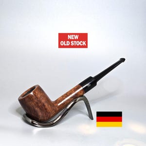 OLDENKOTT TOWER:  Nice/Clean! 70&#39;s-80&#39;s German Vintage Estate Smooth Briar Large/Tall Sitter Poker w/Vulcanite Saddle Stem Tobacco Pipe