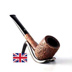 DUNHILL TANSHELL 792 F/T (4) T: Nice/Clean! 1960 English Vintage Estate Sandblasted Briar Straight Billiard w/Oval Shank Tobacco Pipe