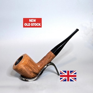ORLIK STRAIGHT GRAIN: Unsmoked/New Old Stock! Pre-Cadogan Era/60s-70s English Vintage Smooth Str. Grain Briar Lg. Str. Billiard Tobacco Pipe
